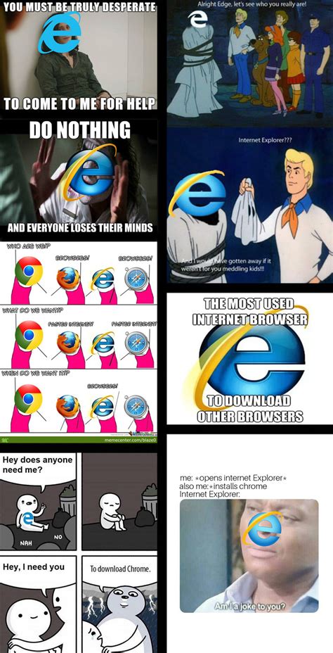 Internet Explorer Meme Template